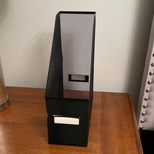 Organizing Black Metal Mesh File Organizer Office Supplies